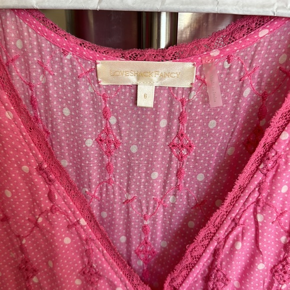 LoveshackFancy Hot Pink Maxi Dress - Picture 4 of 7